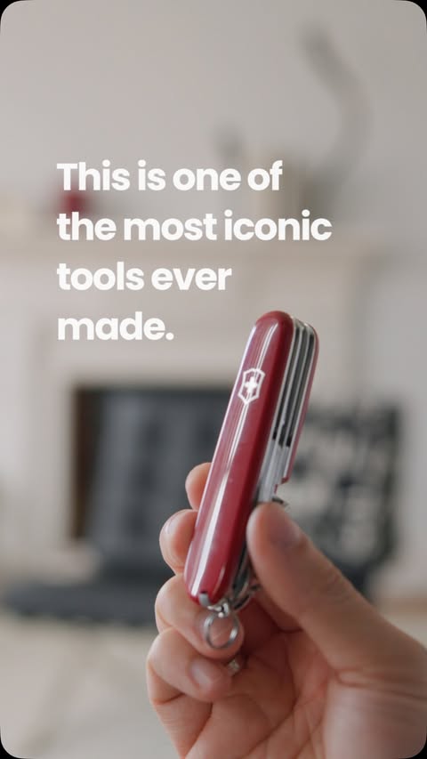 Instagram post by @timdessaint for Victorinox. Caption reads: [...] exploration of the iconic Swiss brand,....