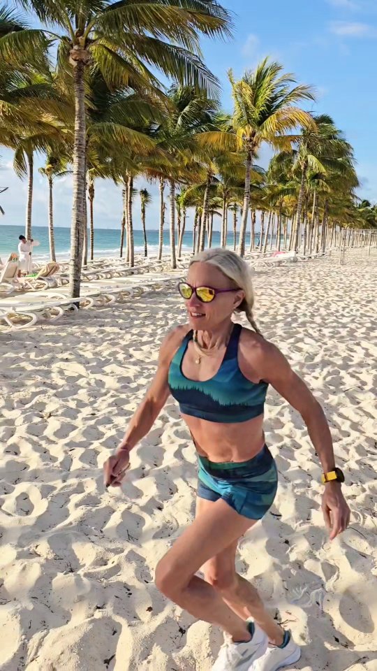 Instagram post by @thefitfork for Constantly Varied Gear. Caption reads: Vacation mode… but make it active 😌➡️💪 Started....