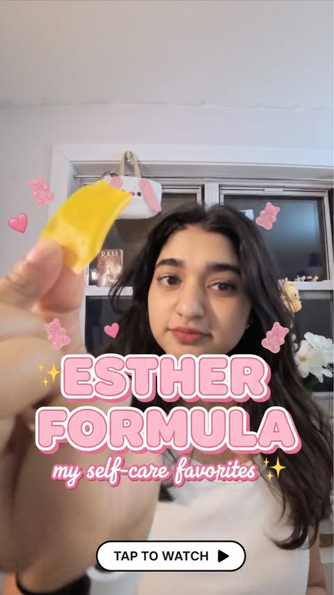 Instagram post by @aneela_veldi for Esther Formula. Caption reads: [...] from within ✨ I’ve been loving how Esther....