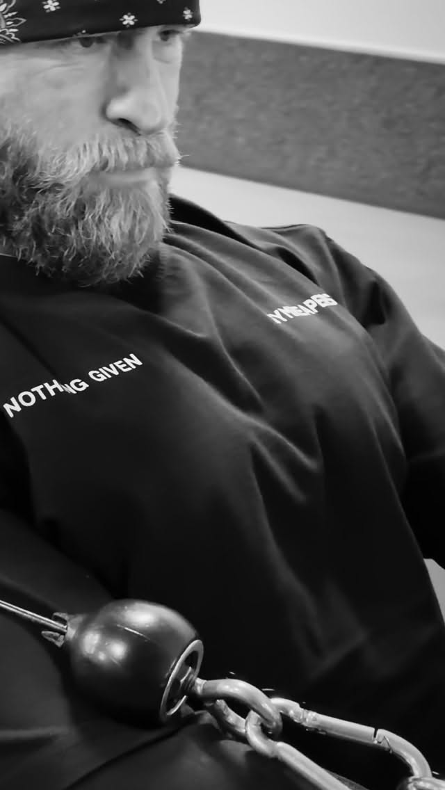 Instagram post by @dr.kalebredden for Gymreapers. Caption reads: What kind of cloth are you cut from 💀

The grind....