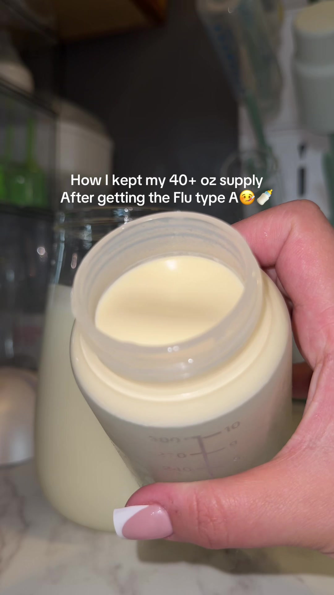 TikTok post by @lalaavl1 for Nutricost. Caption reads: [...] god for these Colostrum capsules from....