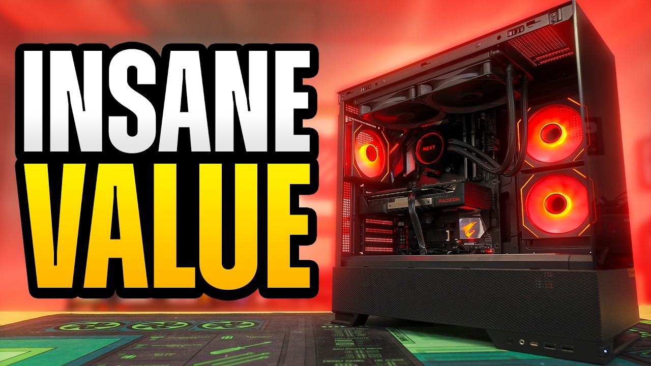 YouTube post by @ToastyBros for NZXT. Caption reads: Building A 5800X3D Gaming PC as CHEAP as Possible.