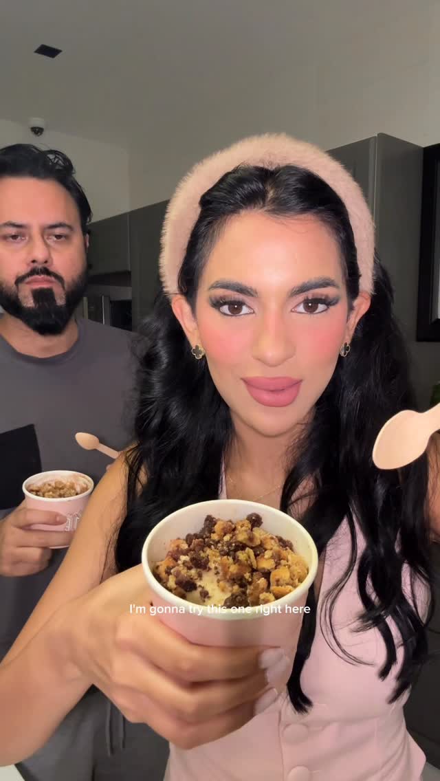 Instagram post by @hala.owais for talabat. Caption reads: @talabatuae 🤍

@cremelondonuae Soft Serve just....