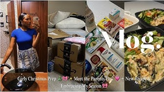 YouTube post by @rianna_janis for Scentbird. Caption reads: VLOG 🫶🏽|| Girly Christmas Prep 🎄🎀✨ Meet the....