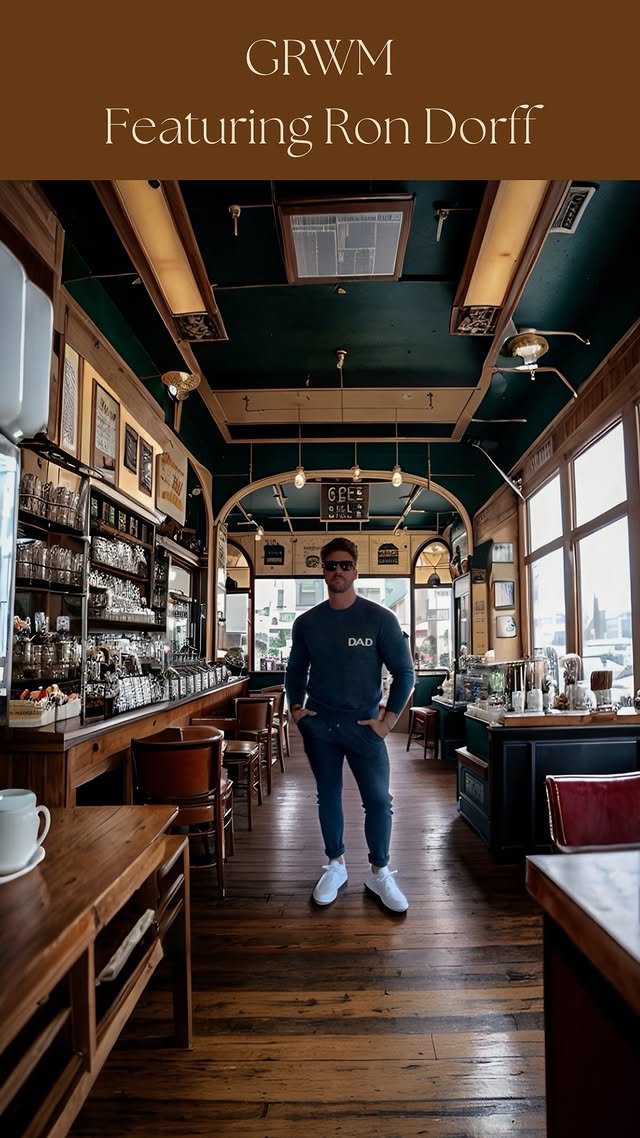 Instagram post by @stayfoxx for Ron Dorff. Caption reads: [...] boss in my favorite cashmere set from....