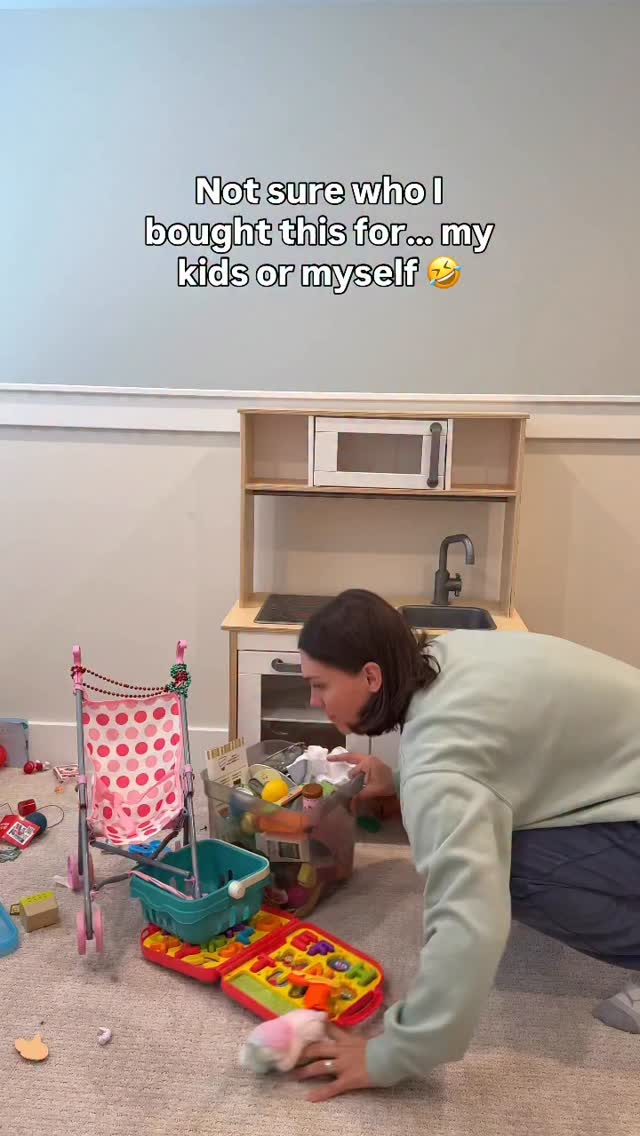 Instagram post by @kanececi for Fisher-Price. Caption reads: …and just like that, this little vintage....