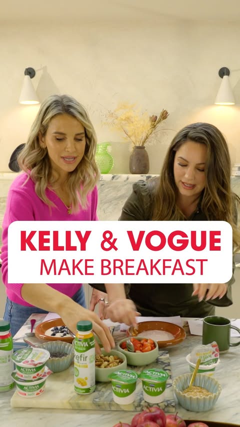 Instagram post by @iamkb for Activia. Caption reads: [...] their gut instincts over breakfast with....