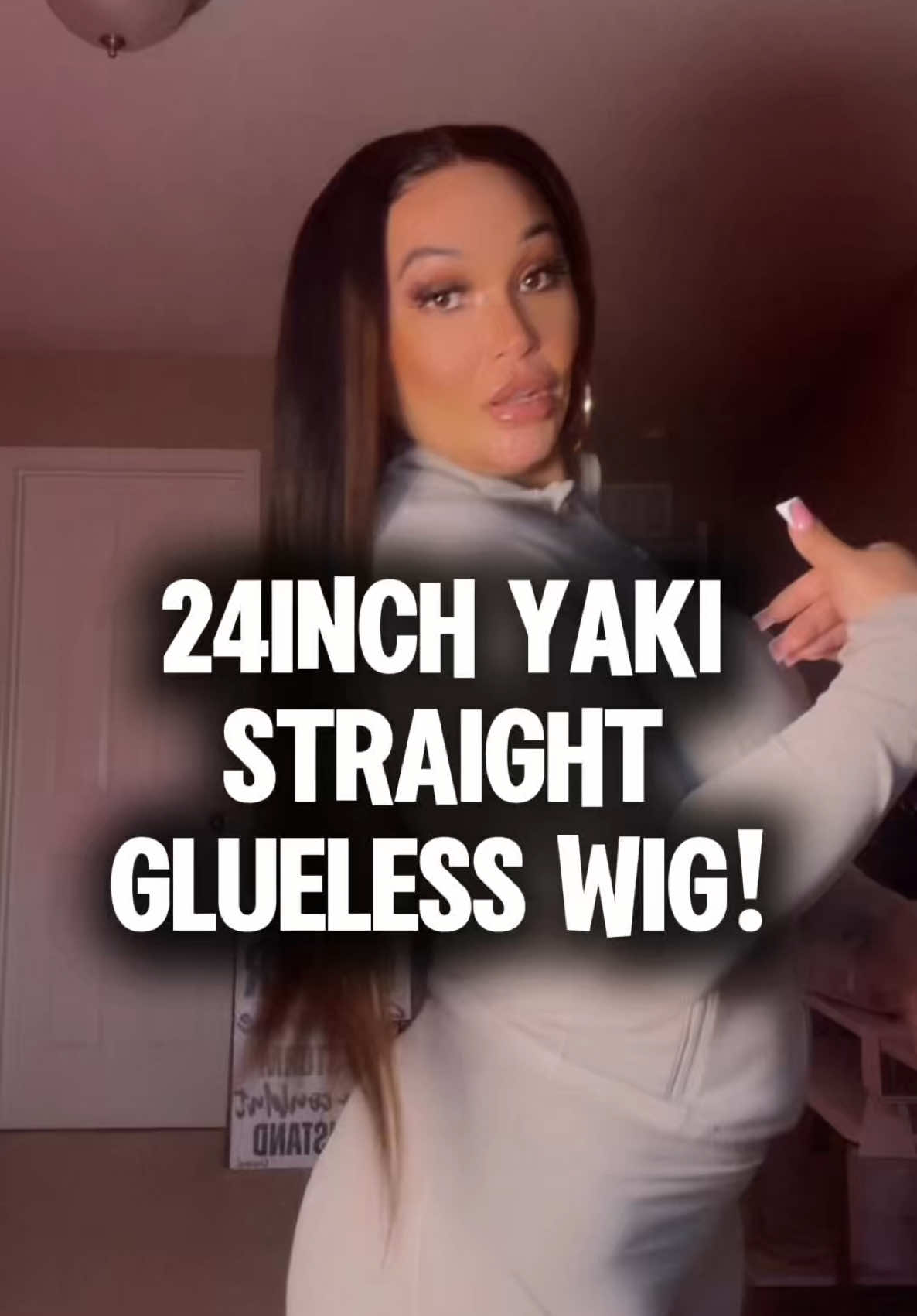 TikTok post by @queenc_707 for Klaiyi Hair. Caption reads: [...] wig 24inch Ombre is giving 30!! @Klaiyi Hair....