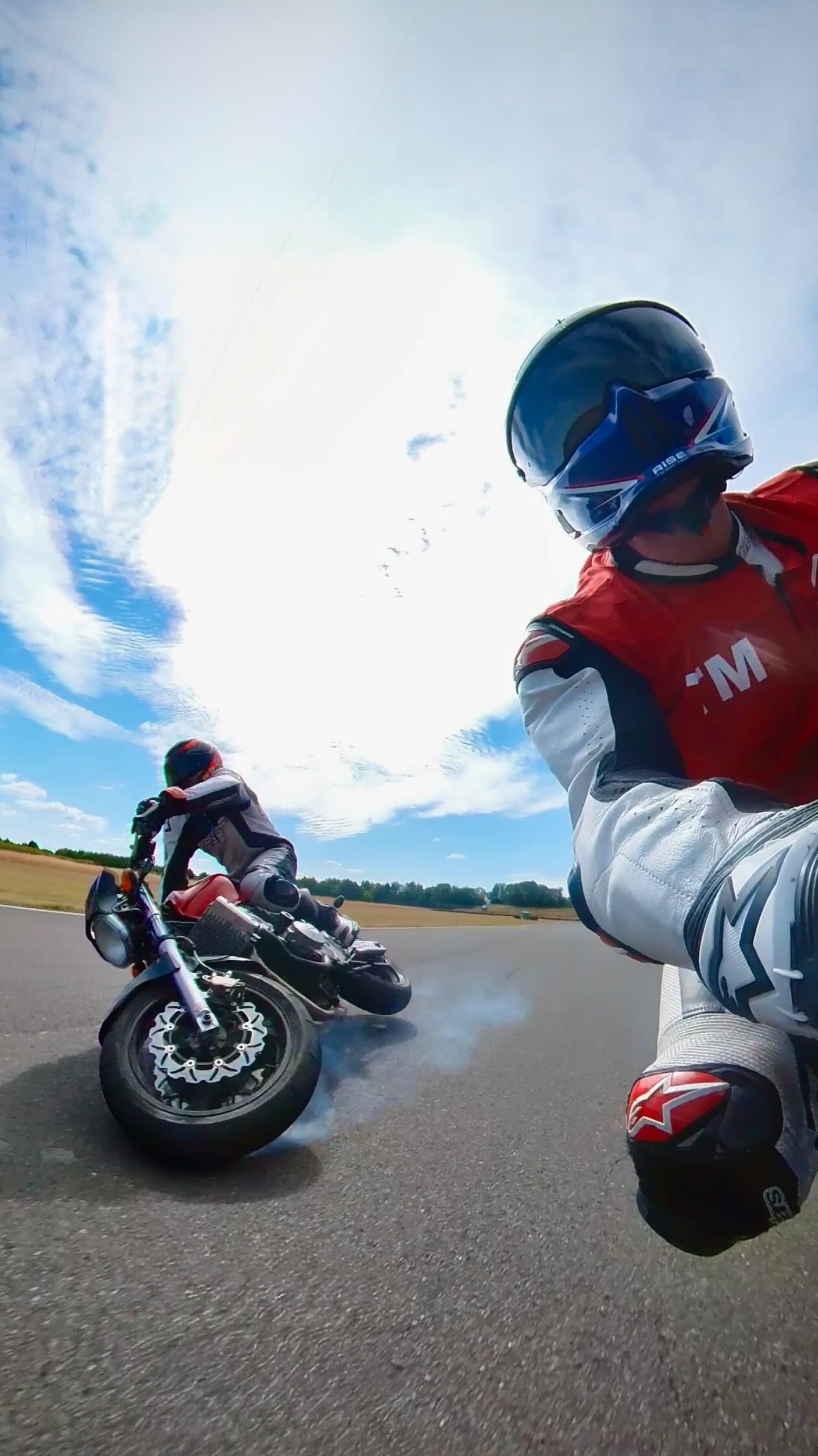 Instagram post by @taylormac77 for Ruroc. Caption reads: Now I’ve calmed down 🤣 when I wanted to film some....