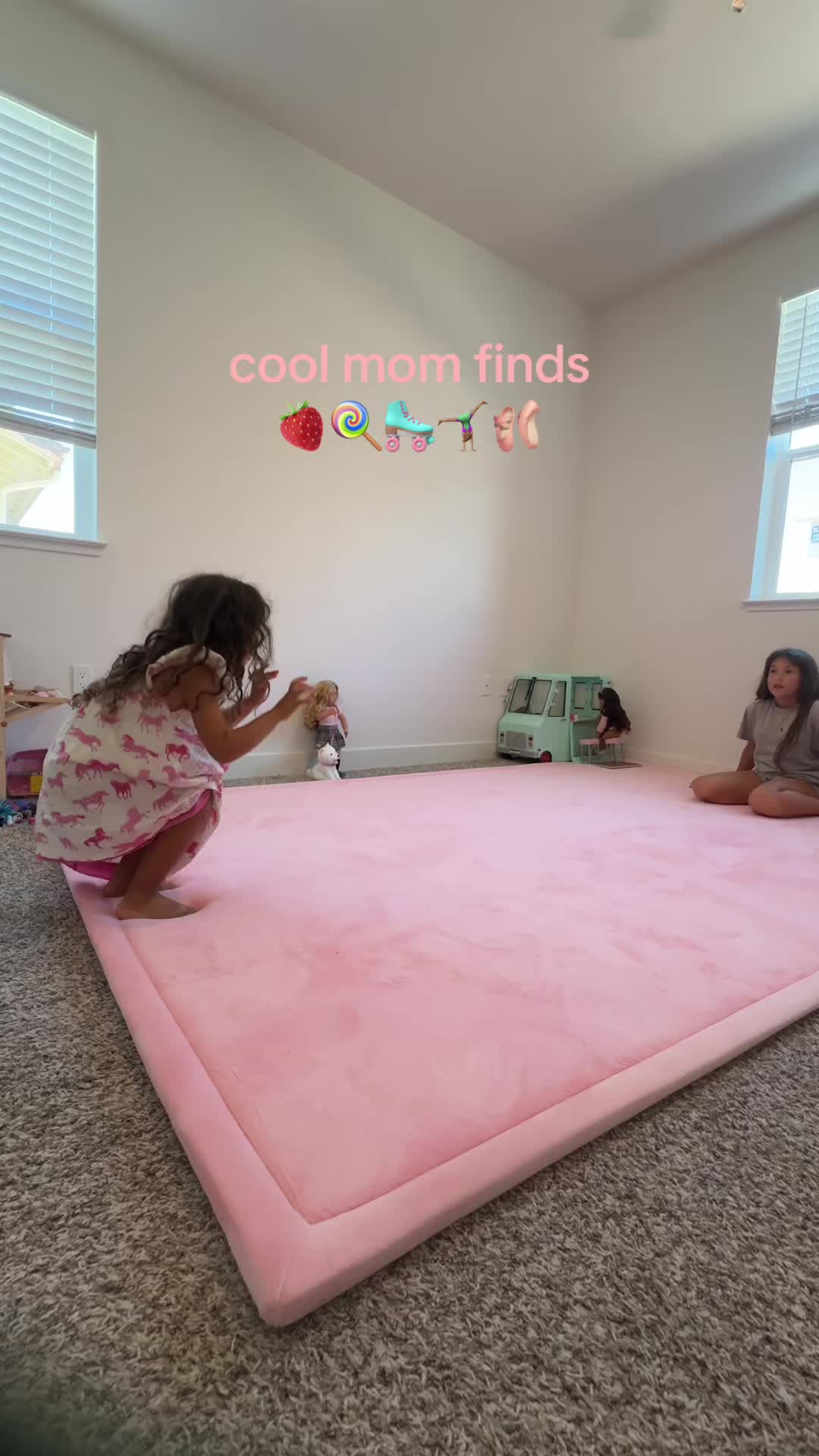 TikTok post by @butterandearth for HULOOSLEEP. Caption reads: Completely transformed the space! I got the pink,....
