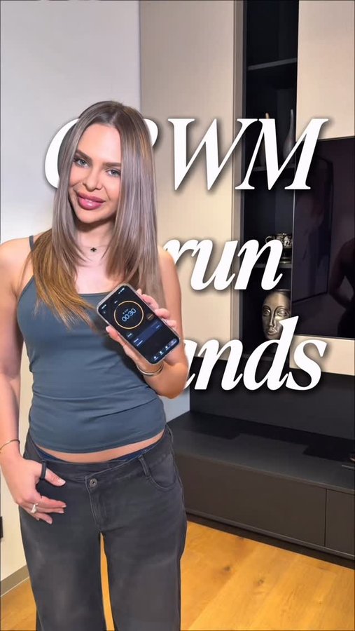 Instagram post by @deryackmak for Halara. Caption reads: Get ready with me to run errands all day in under....