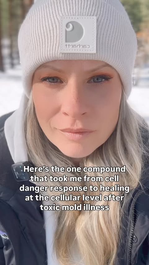 Instagram post by @beautiful_holistic_ for BodyBio. Caption reads: Mold did not just make me sick. It punched holes....