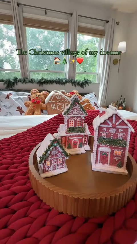 Instagram post by @itsrondaj for HSN. Caption reads: [...] Christmas magic we grew up with. 🏠🎄✨ @HSN,....