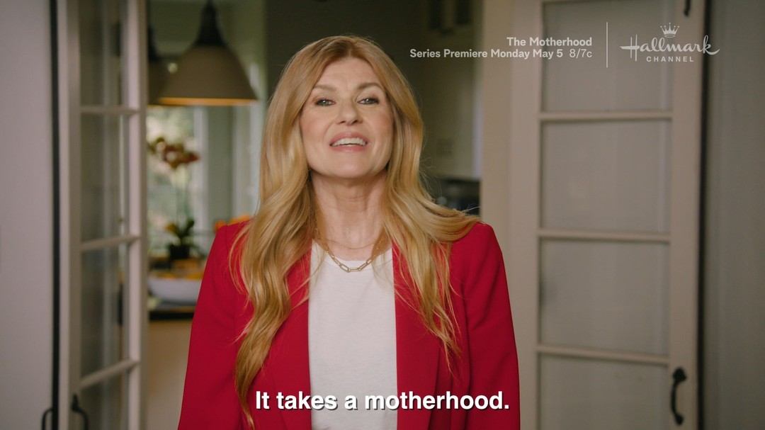 Instagram post by @destini.ann for Hallmark. Caption reads: Calling all mamas! ❤️ Join @conniebritton and home....