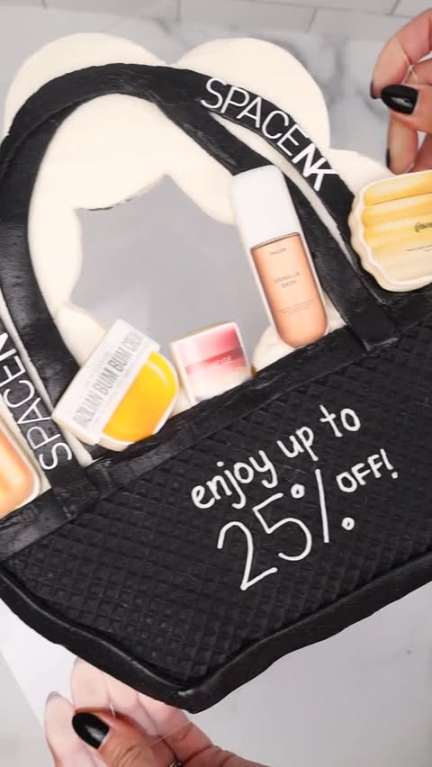 Instagram post by @lindseybakedthis for Space NK. Caption reads: Our Black Friday basket is chef’s kiss🤌💋

We’re....