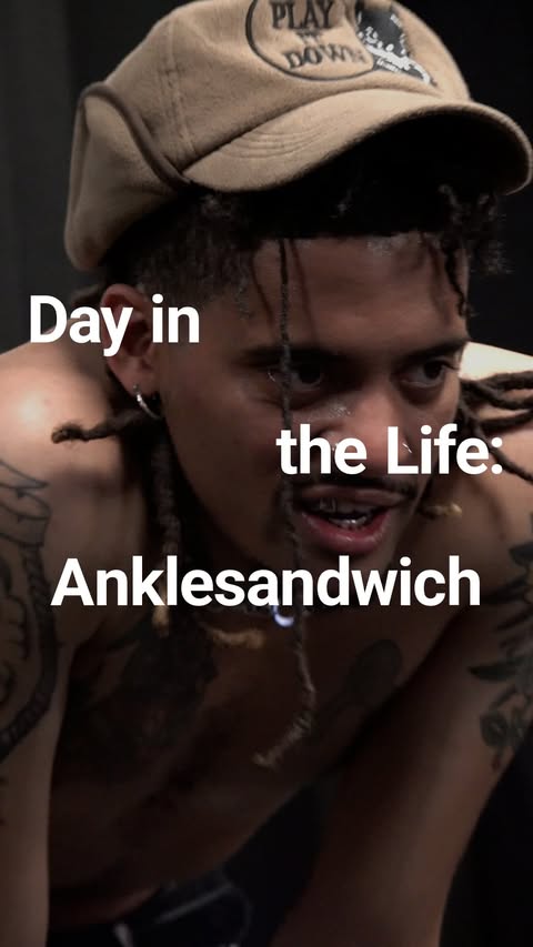Instagram post by @anklesandwich for HYPEBEAST. Caption reads: Day in the life of @anklesandwich for the....