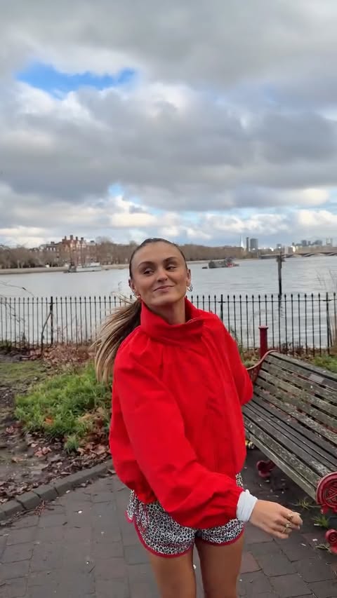 Instagram post by @misha_grimes for Eucerin. Caption reads: [...] run is coffee, carbs, a cute fit & AD....