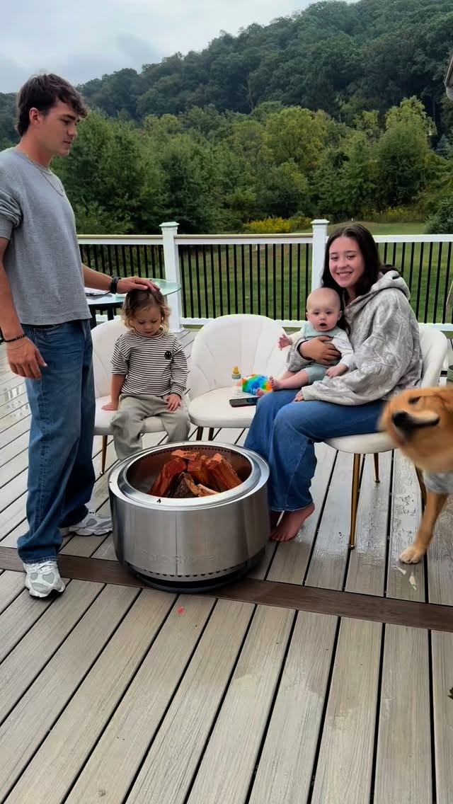 Instagram post by @brady_stauffer_15 for solostove. Caption reads: our first night with @solostove ‘s new Summit fire....