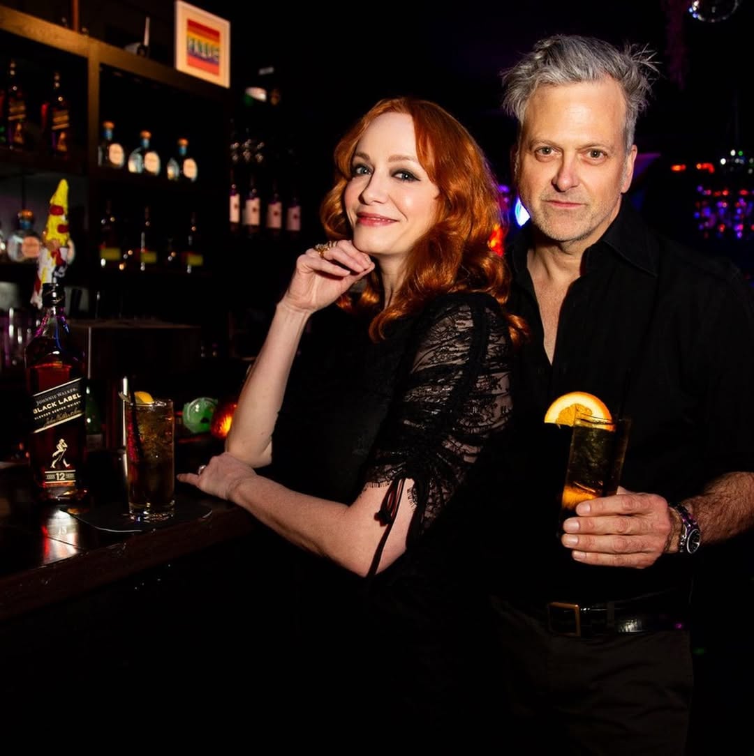Instagram post by @actuallychristinahendricks for Johnnie Walker US. Caption reads: #ad  Thrilled to celebrate my fiancé’s birthday....