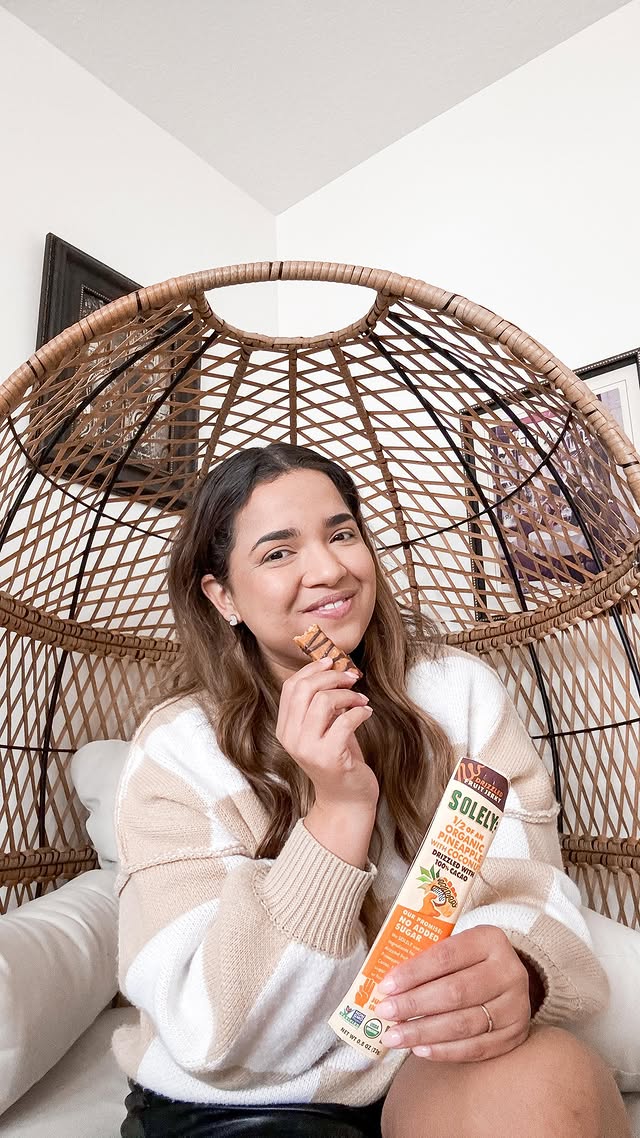 Instagram post by @tarsilaogden for Solely. Caption reads: You’ve got to try @solelyfruit jerky – it’s a....