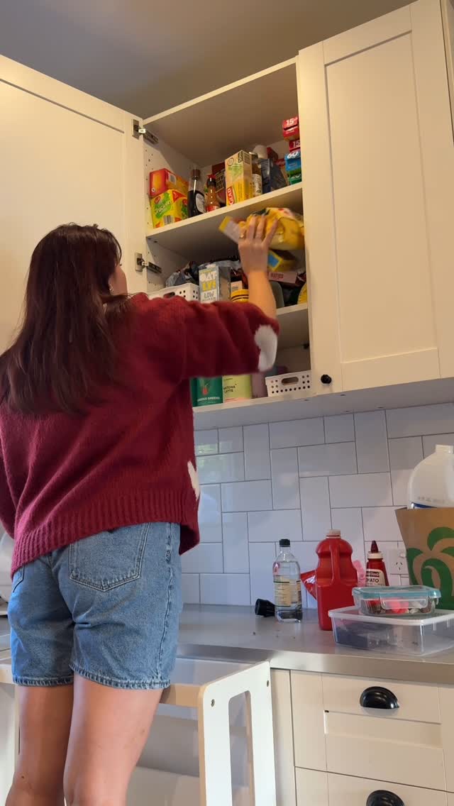 Instagram post by @bellsmessina for Naked Harvest Supplements. Caption reads: After one too many packets falling on my head (and....