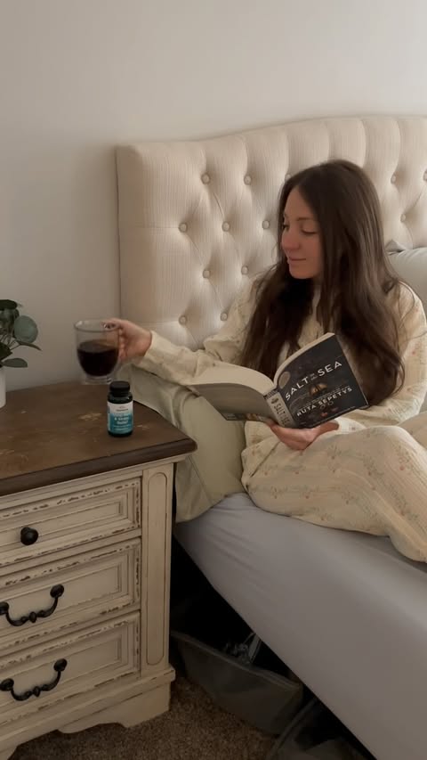 Instagram post by @kristina_vega_ for Swanson Health. Caption reads: [...] 💤 

Deep Rest & Stress Relief from....