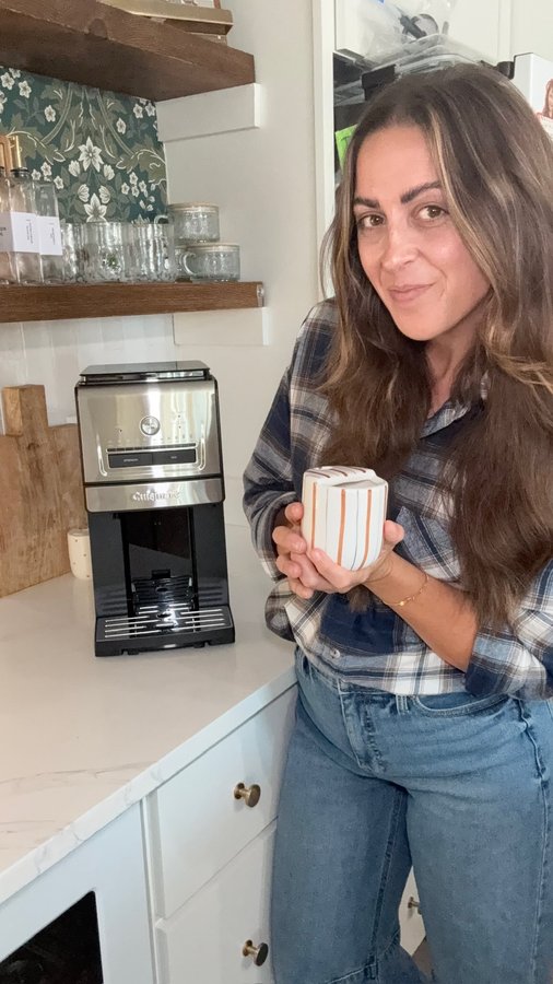 Instagram post by @woah.heather.rhodes for Cuisinart. Caption reads: Like & comment WOAH for the link!! My husband....