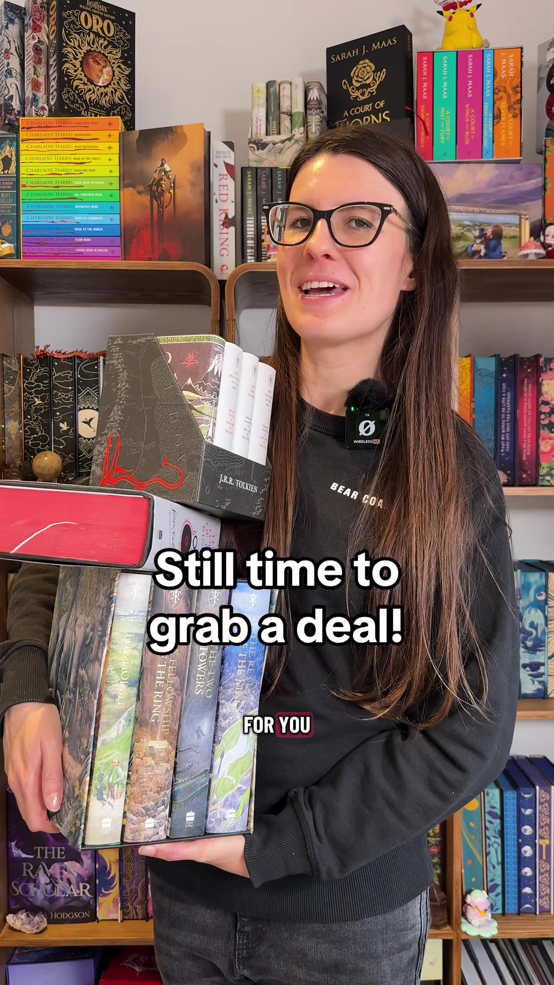 TikTok post by @violet.hollow for HarperCollinsUK. Caption reads: [...] the Rings! Which would you go for?....