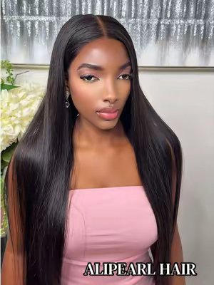 TikTok post by @itz_marylux for Alipearl Hair. Caption reads: [...] luxury fullness from root to ends.....