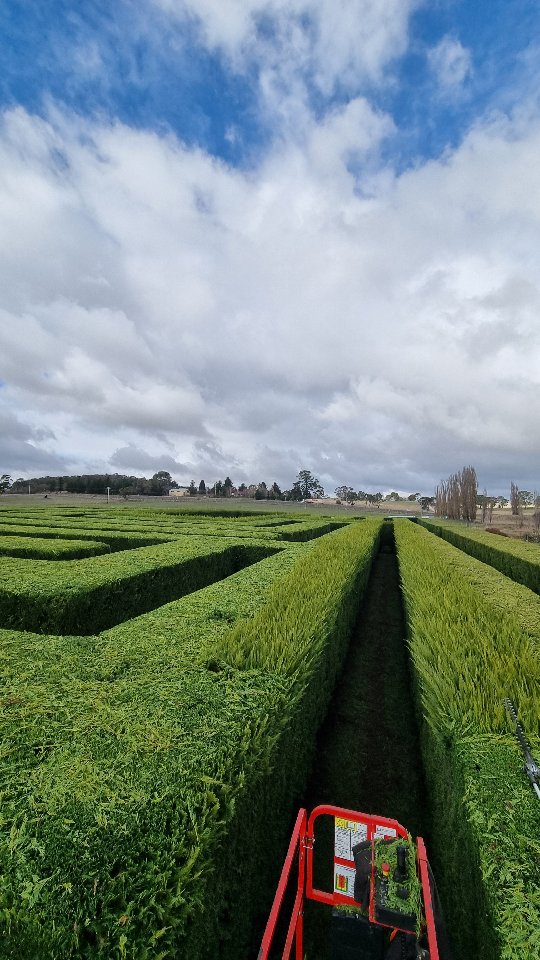 Instagram post by @southerncrossgardens for Husqvarna. Caption reads: I won't be too long before I'm back at this....