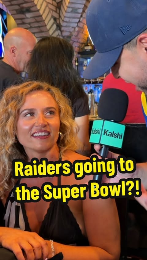 Instagram post by @undftd.anthony for Kalshi. Caption reads: [...] the raiders going to the Super Bowl?!....
