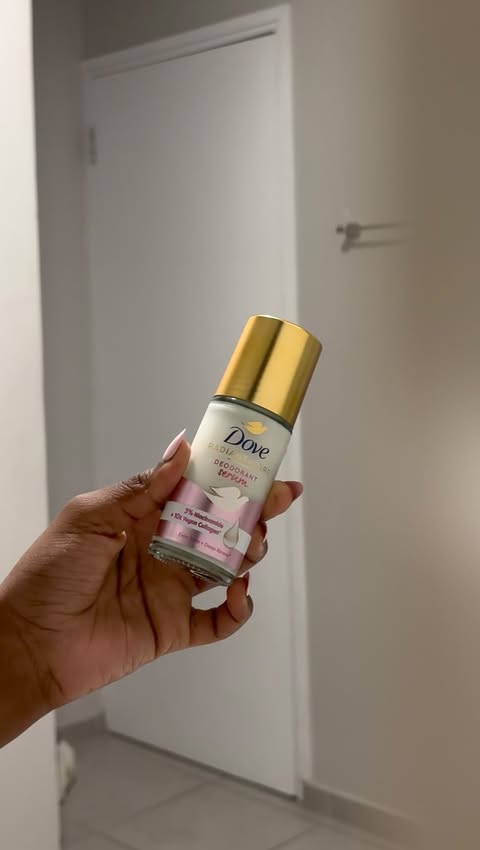 Instagram post by @uminathiii.n for Dove. Caption reads: Bestie, I love that Dove Serum Roll On doesn’t....