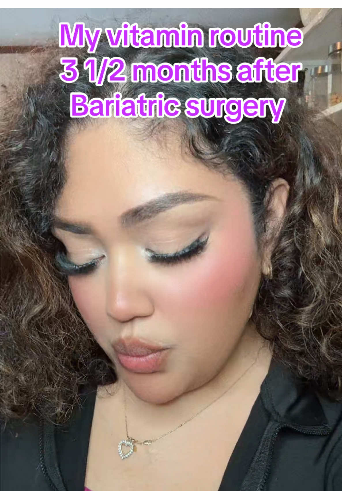 TikTok post by @sindysmakeover for Bari Life. Caption reads: [...] 3 1/2 months post op VSG surgery 🥰 @Bari....