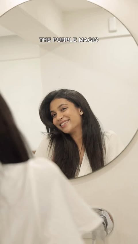 Instagram post by @_salonii_shah_ for Colgate. Caption reads: PURPLE MAGIC Toothpaste 🪄 

Found @closeupindia....