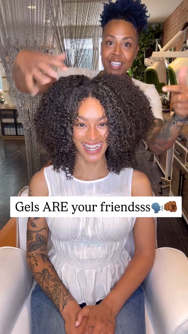 Instagram post by @curlfactor for DevaCurl. Caption reads: Pleeeeease try gels!!!!! I know that we still have....