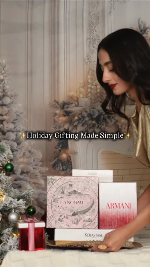 Instagram post by @_teena._ for Redken. Caption reads: Holiday gifting made easy with these beautiful....