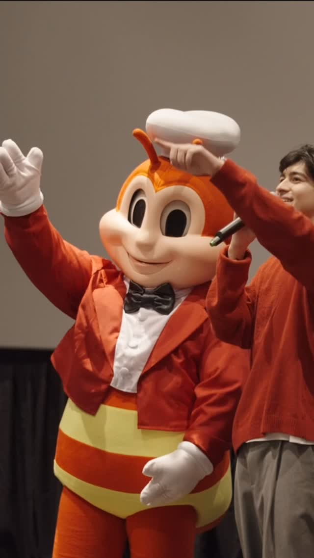 Instagram post by @aagupy for Jollibee. Caption reads: Great movie, better food, and the best company!....