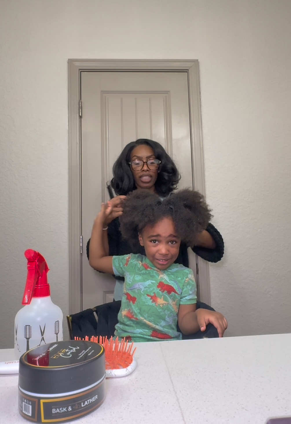 TikTok post by @mommalo_ for Bask and Lather Co. Caption reads: [...] an experience to remember but the @Bask and....