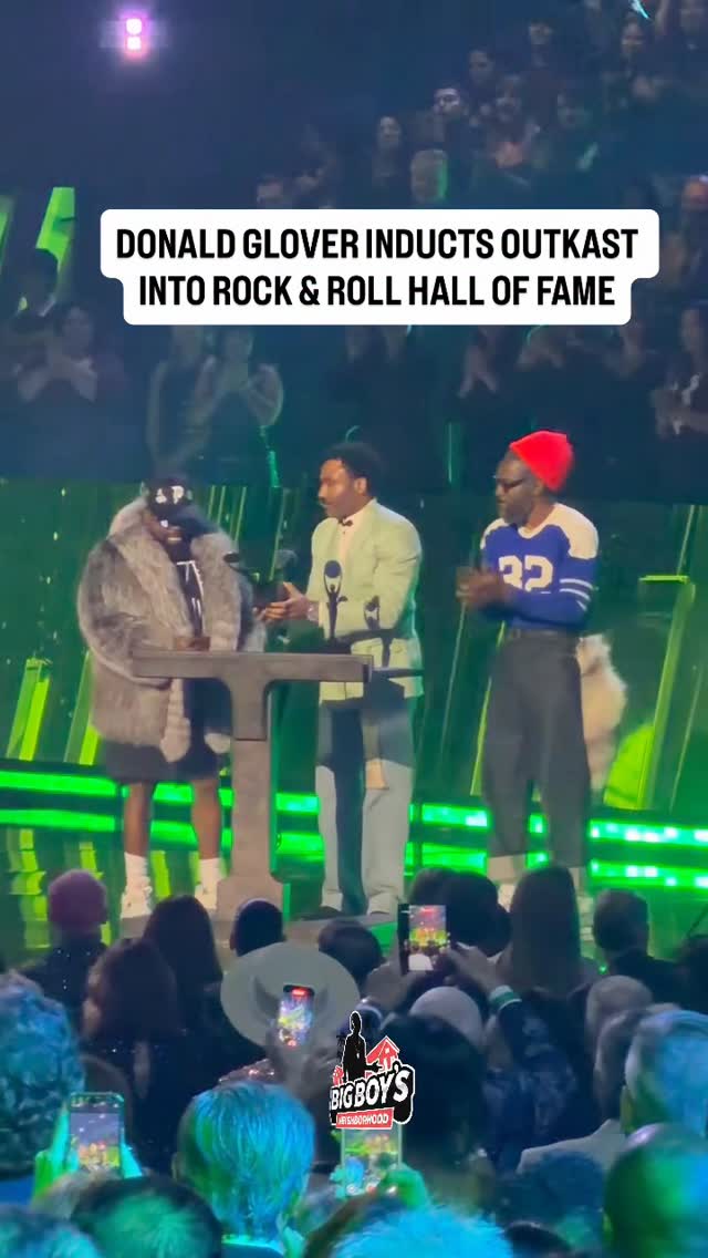 Instagram post by @bigboysneighborhood for iHeartRadio. Caption reads: ATL royalty honoring ATL royalty 👑 Donald Glover....