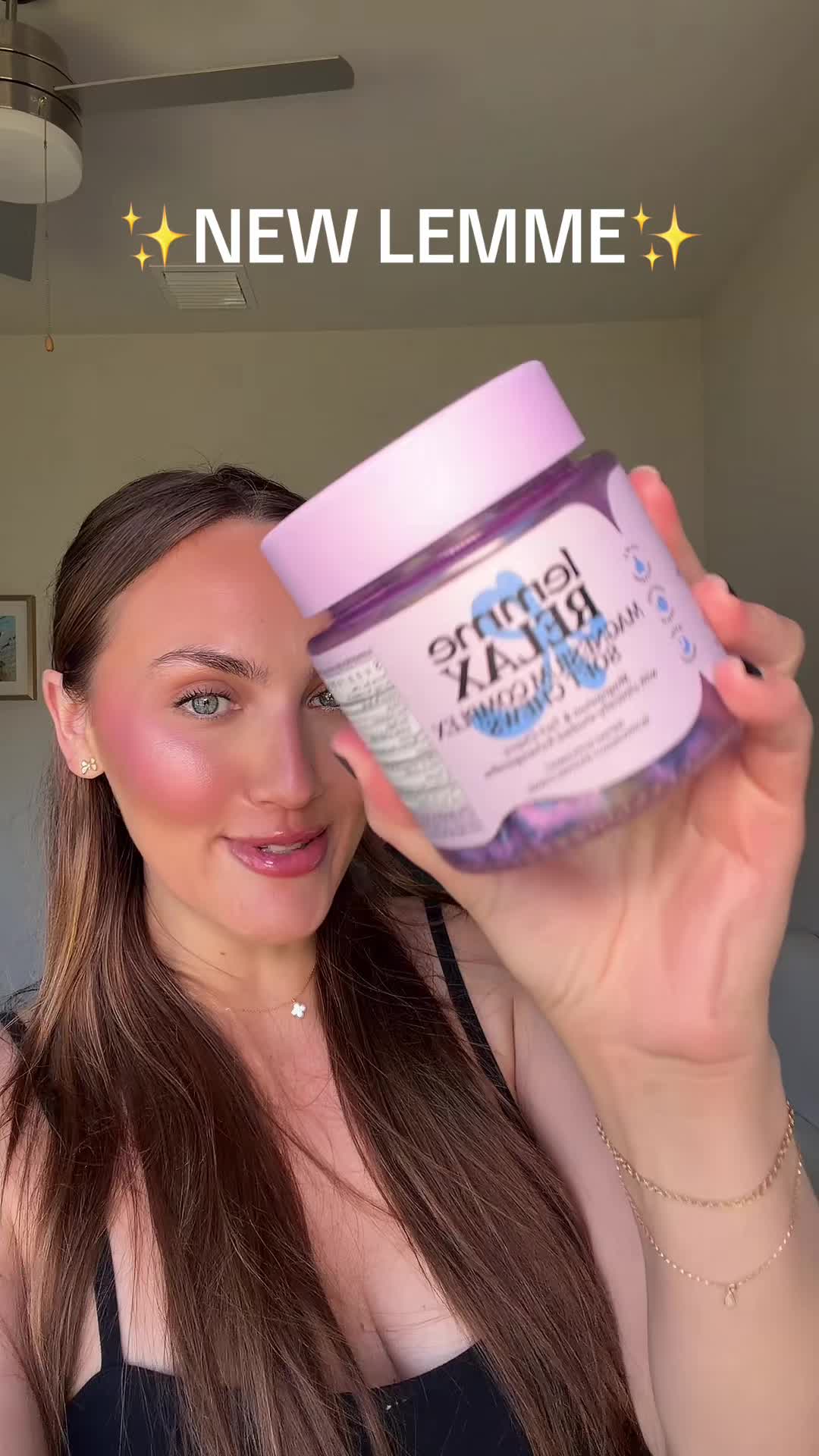 TikTok post by @daniellamagee for Lemme. Caption reads: LAUNCHED TODAY!💜💤🧖‍♀️ @lemme....