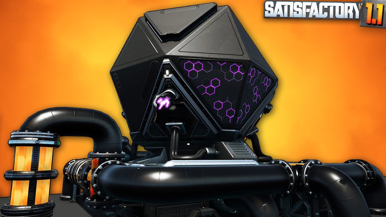 YouTube post by @ImKibitz for Raycon. Caption reads: Ionized Fuel is the BEST FUEL in Satisfactory 1.1!.