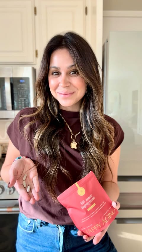 Instagram post by @eliserosebarnes for Happy Aging. Caption reads: [...] way is part of that. Daily ritual: Happy....