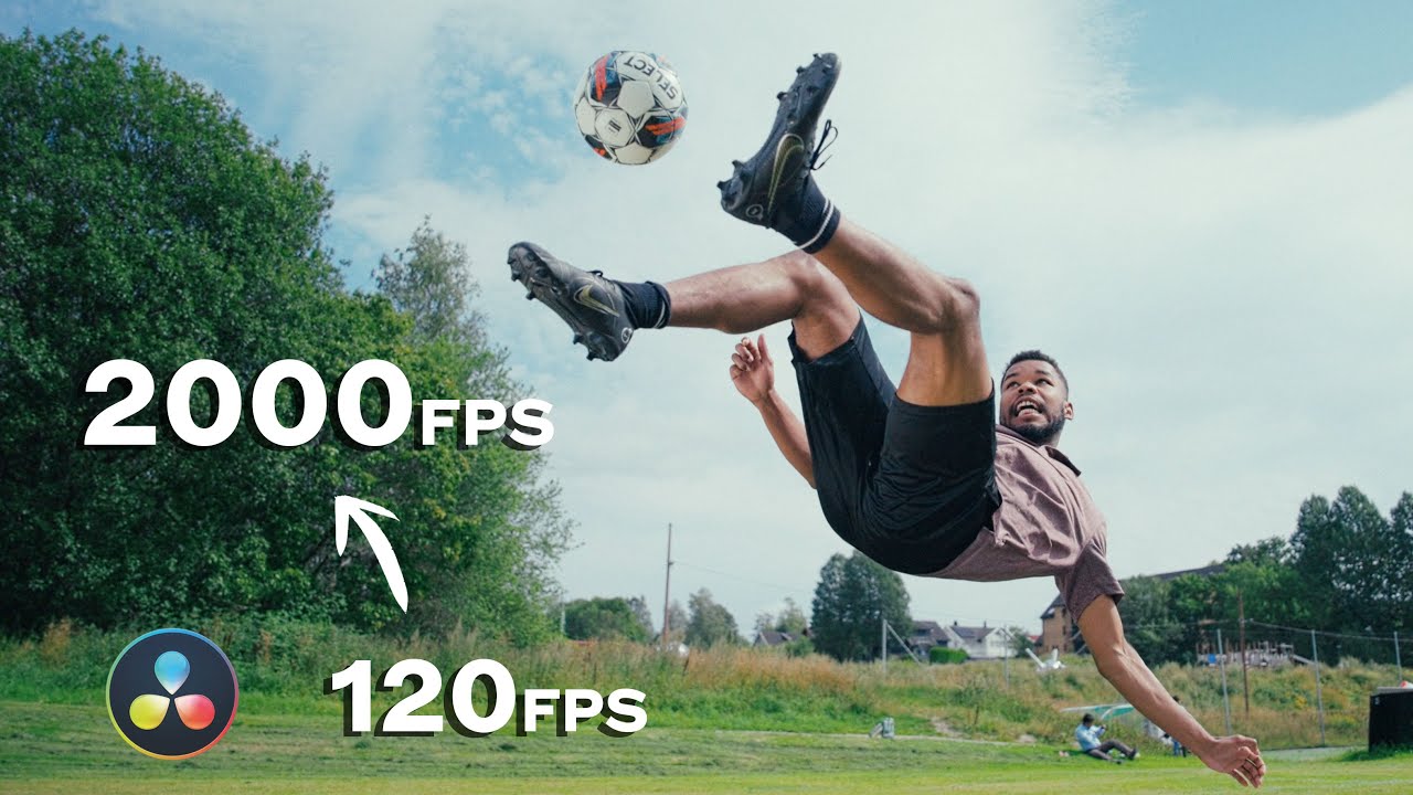 YouTube post by @Andyax for SmallRig. Caption reads: Pushing the AI Speed Warp in DaVinci Resolve to....