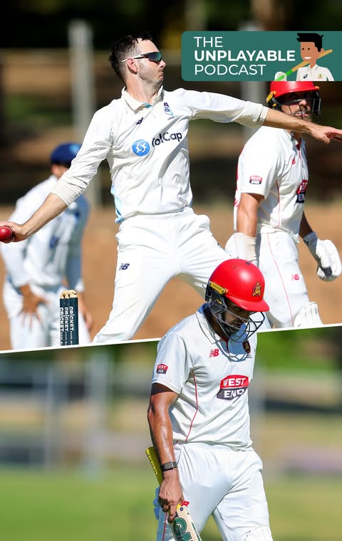 Instagram post by @cricketcomau for Qantas. Caption reads: Why Kurtis Patterson was the happiest man in....