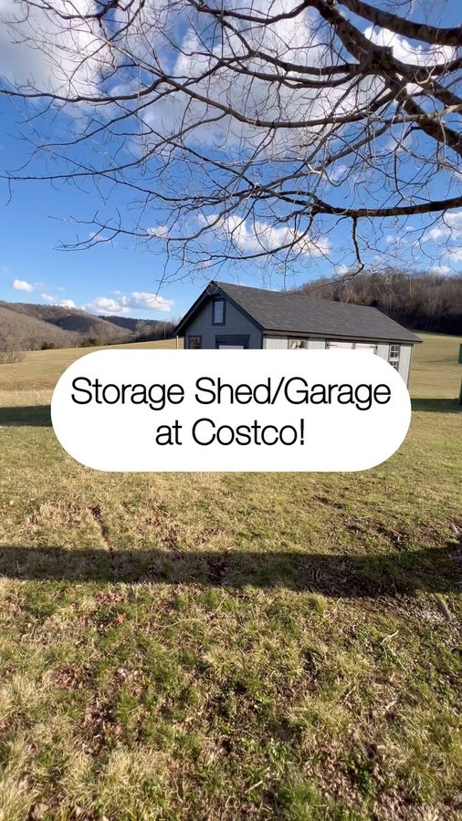 Instagram post by an influencer for Yardline Sheds. Caption reads: [...] options! #YardlinePartner #YardlineSheds....