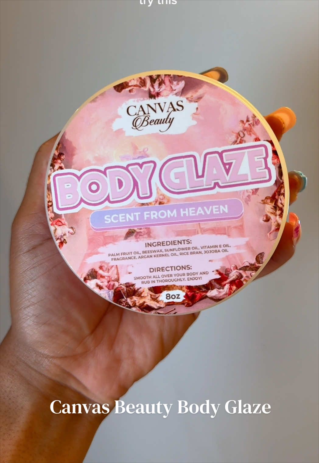 TikTok post by @moeeeey_ for Canvas Beauty Brand. Caption reads: @CANVAS BEAUTY BRAND wasn’t lying when they called....