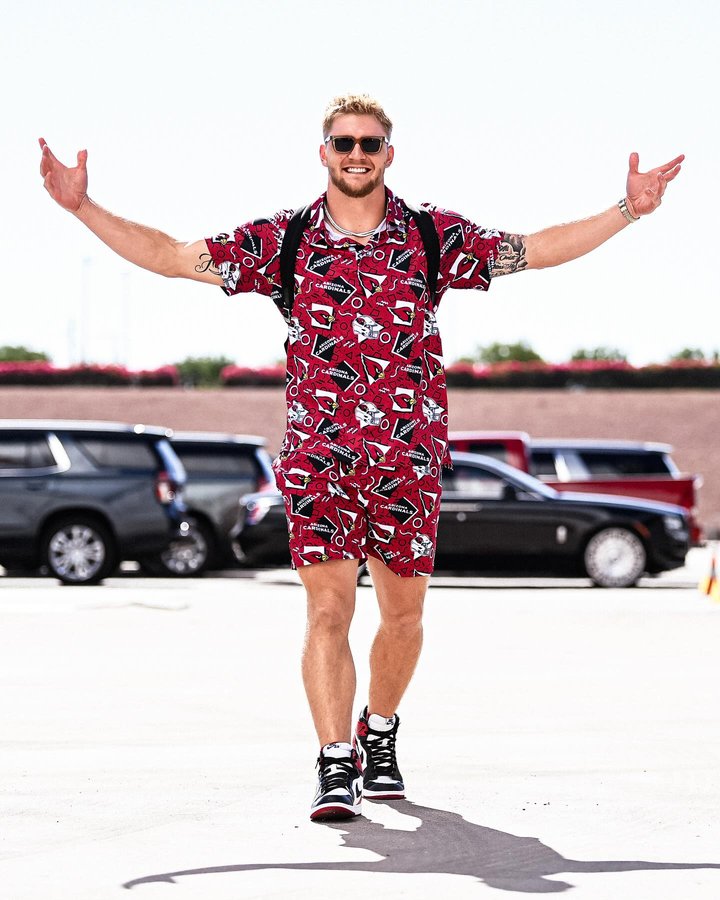 Instagram post by @treymcbride for Chubbies. Caption reads: Gameday with @chubbies.