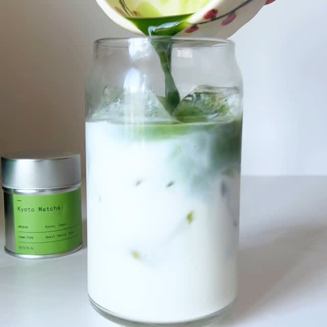 Instagram post by @reviewinh1.3.6.9 for Dona. Caption reads: The traditional way to make my matcha 

The matcha....