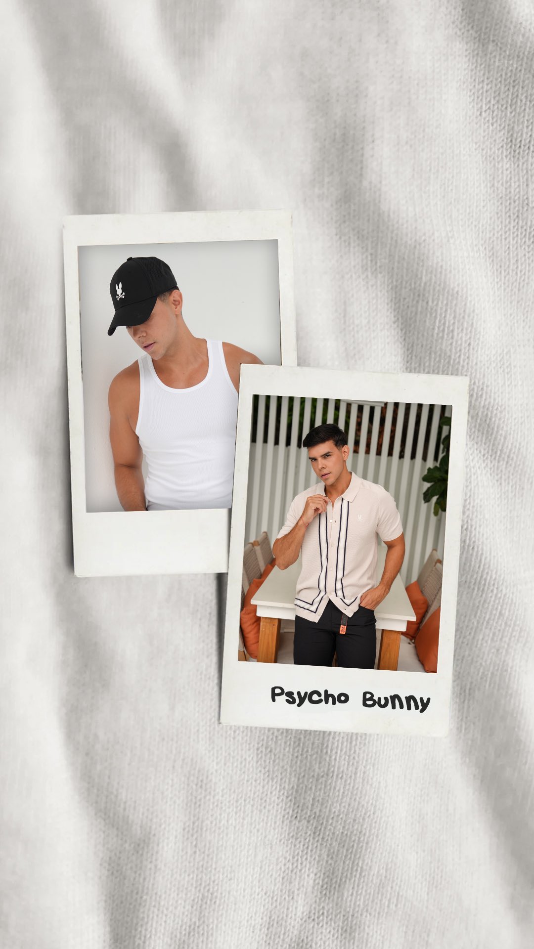 Instagram post by @reallouisandre for Psycho Bunny. Caption reads: Two vibes. One fit. 🔥
Whether I’m keeping it....