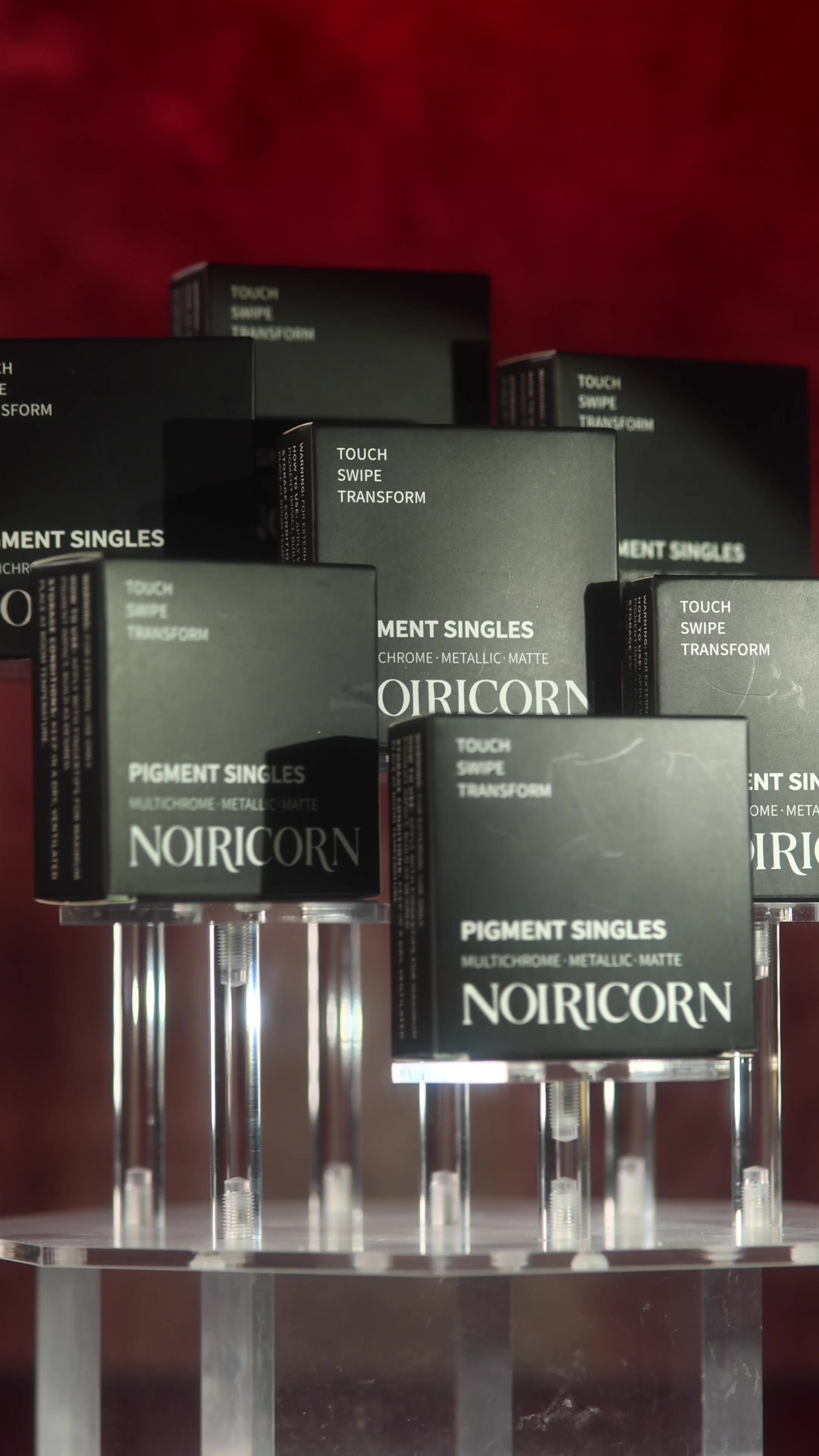 TikTok post by @iamthevel for Noiricorn. Caption reads: [pr/gifted] ✨ 7 @NOIRICORN singles, one sparkly....